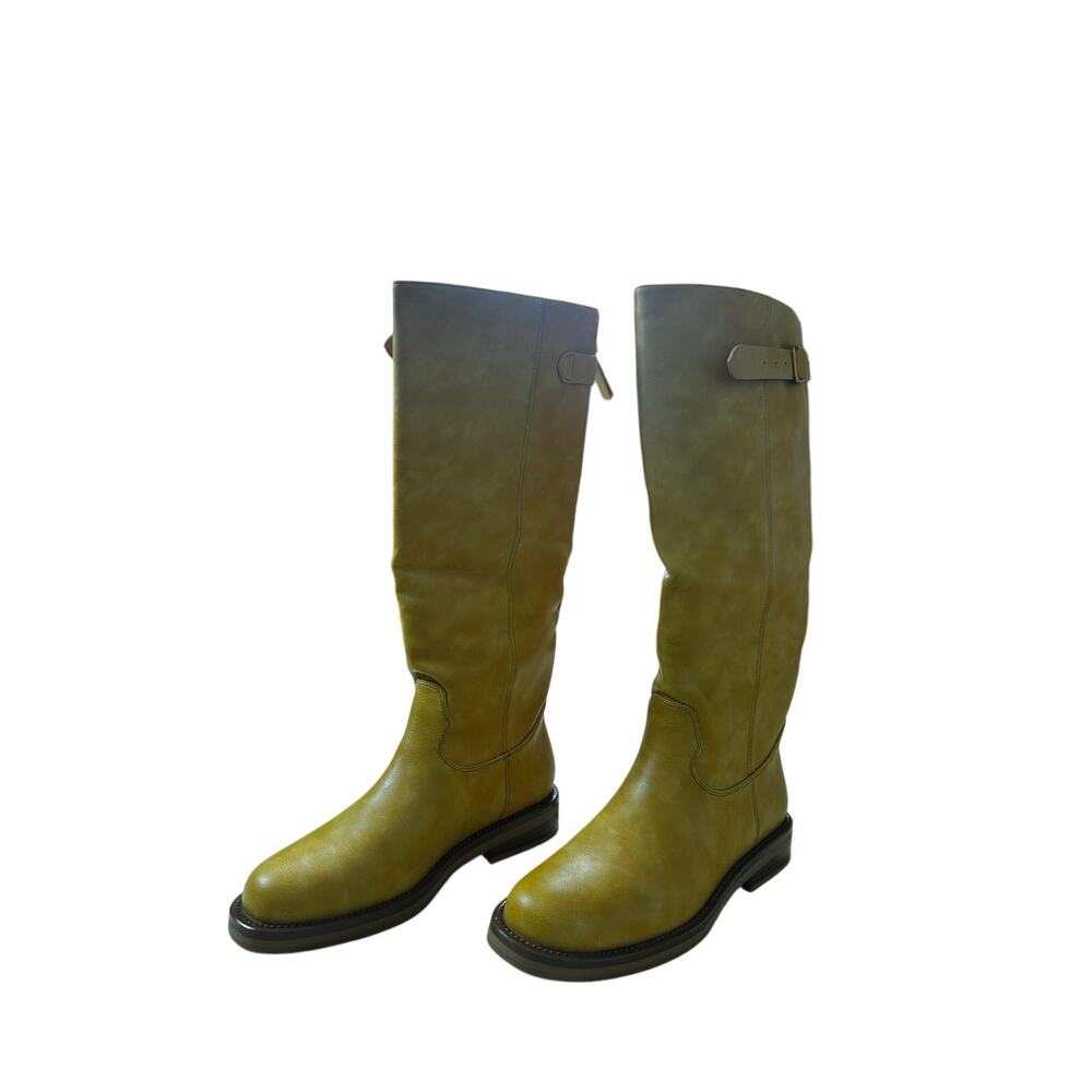 Lumuta Womens Knee Side Zipper Boots
